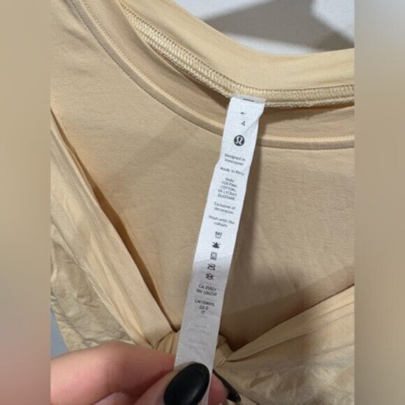 Lululemon Cotton Wrap-Front T-Shirt Dress - Picture 6 of 9
